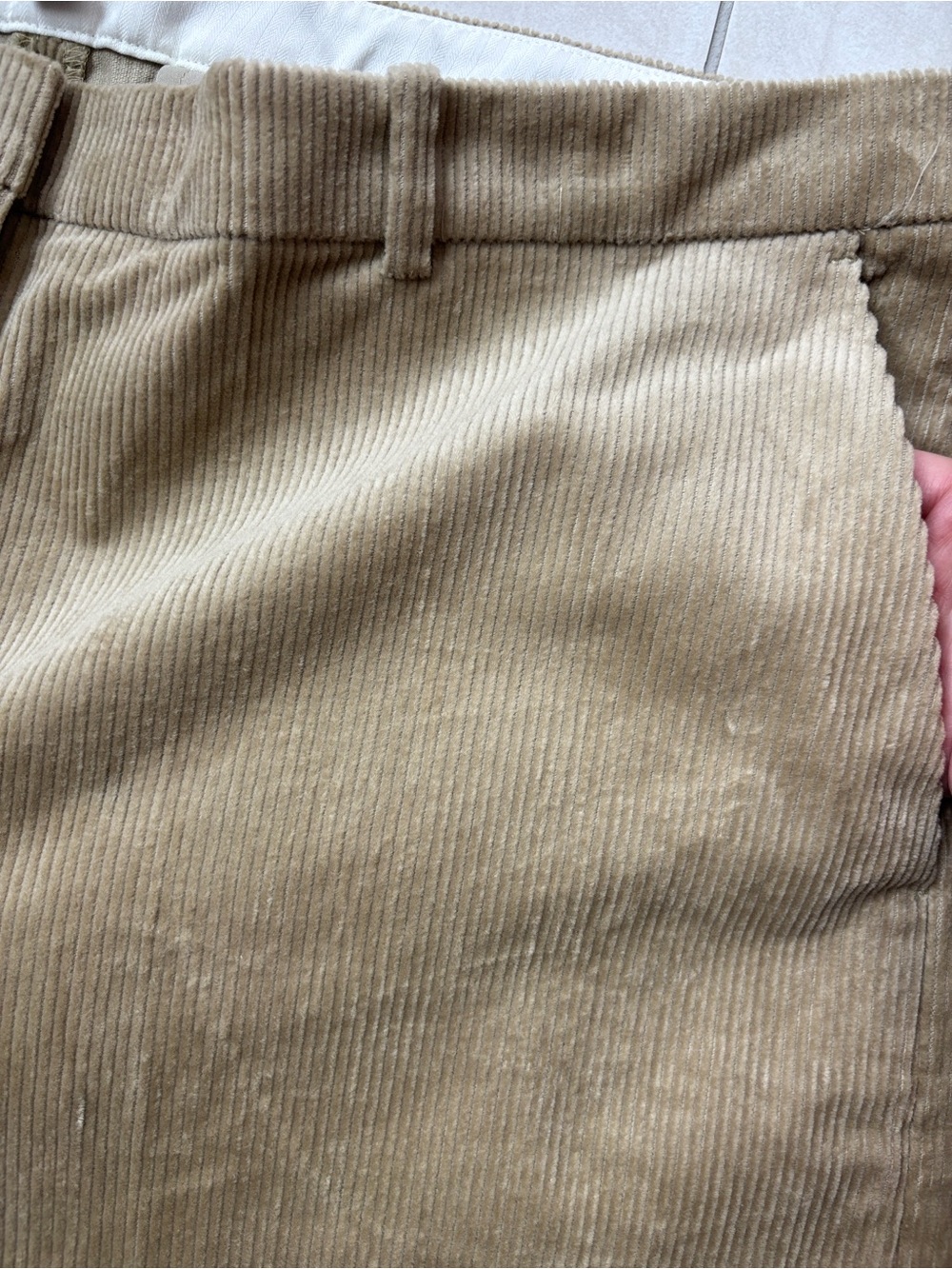 J. Crew NWT Tall Wide-Leg Trouser Stretch Corduroy Beige Buckthorn 16T - Picture 6 of 15